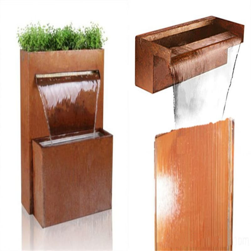 Maintenance-Free Backyard Corten Water Fountain Manufacturer